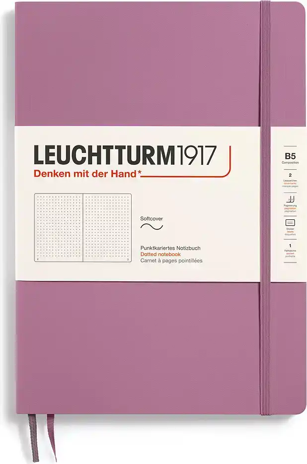 LEUCHTTURM, DUSTY ROSE, B5, DOTTED