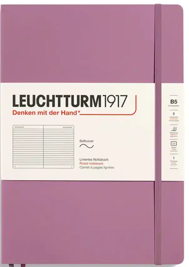 LEUCHTTURM, DUSTY ROSE, B5, RULED
