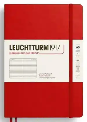 LEUCHTTURM MEDIUM CHERRY RULED