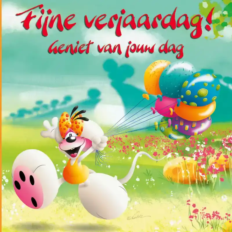 DIDDL 3D CARDS NL 0200 GEFELICITEERD