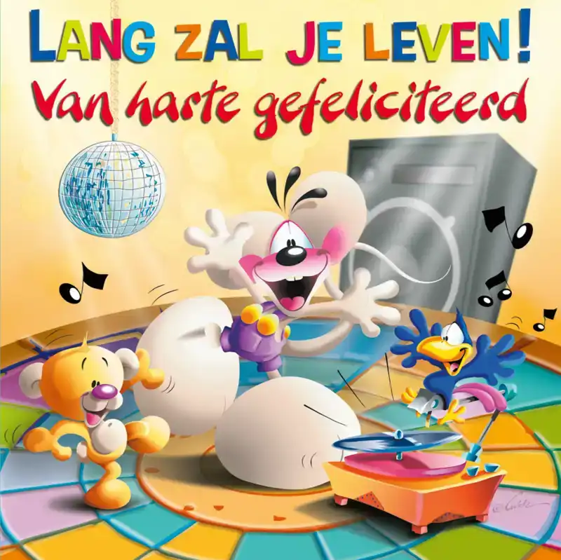 DIDDL 3D CARDS NL 0300 GEFELICITEERD