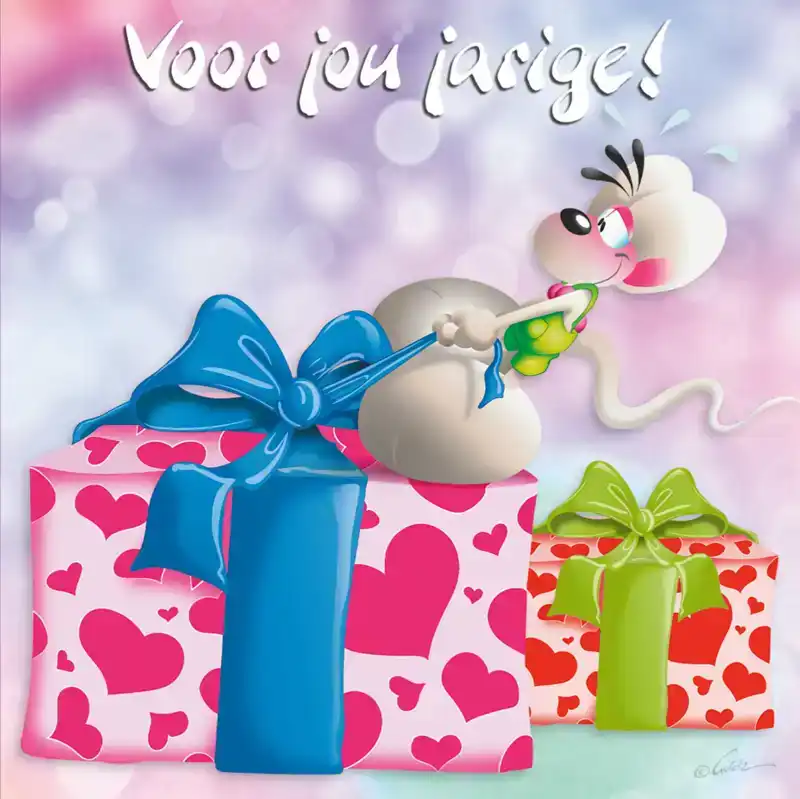 DIDDL 3D CARDS NL 0700 VERJAARDAG