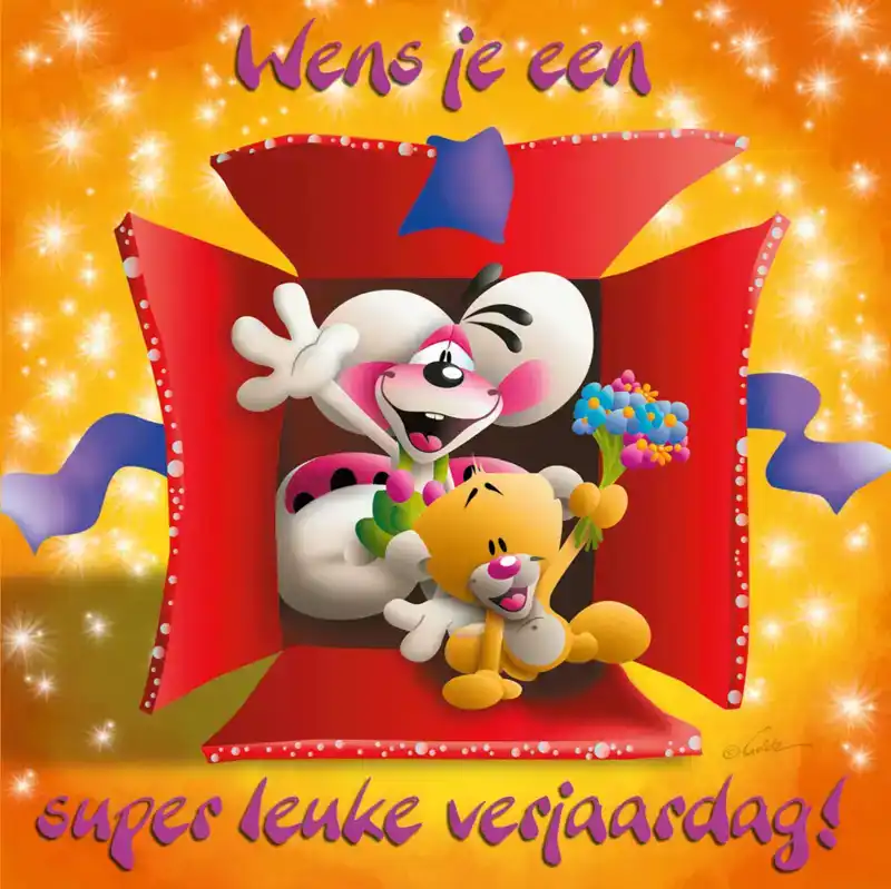 DIDDL 3D CARDS NL 0900 VERJAARDAG