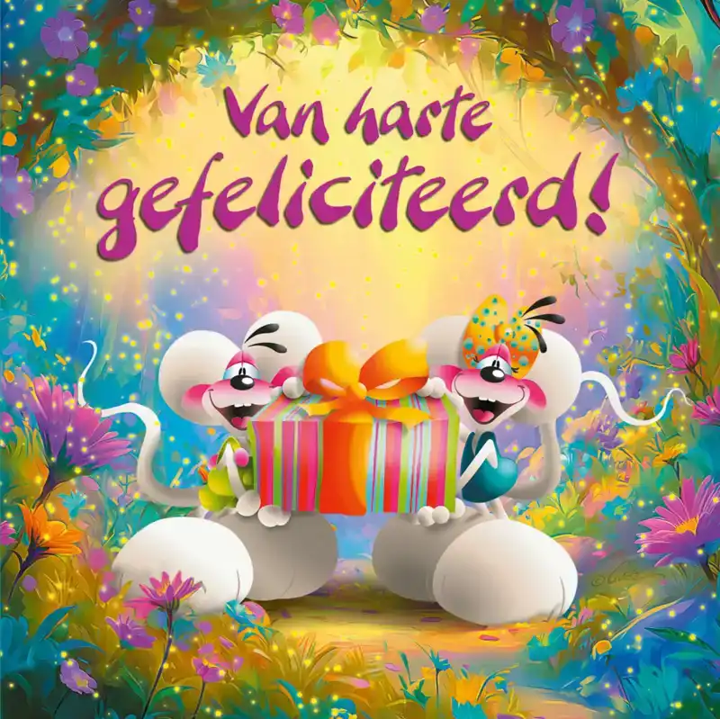 DIDDL 3D CARDS NL 1100 GEFELICITEERD