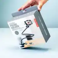 ZWANENHALS TELEFOONHOUDER MET CLIP
