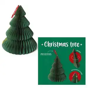 FOLDABLE PAPER CHRISTMAS TREE