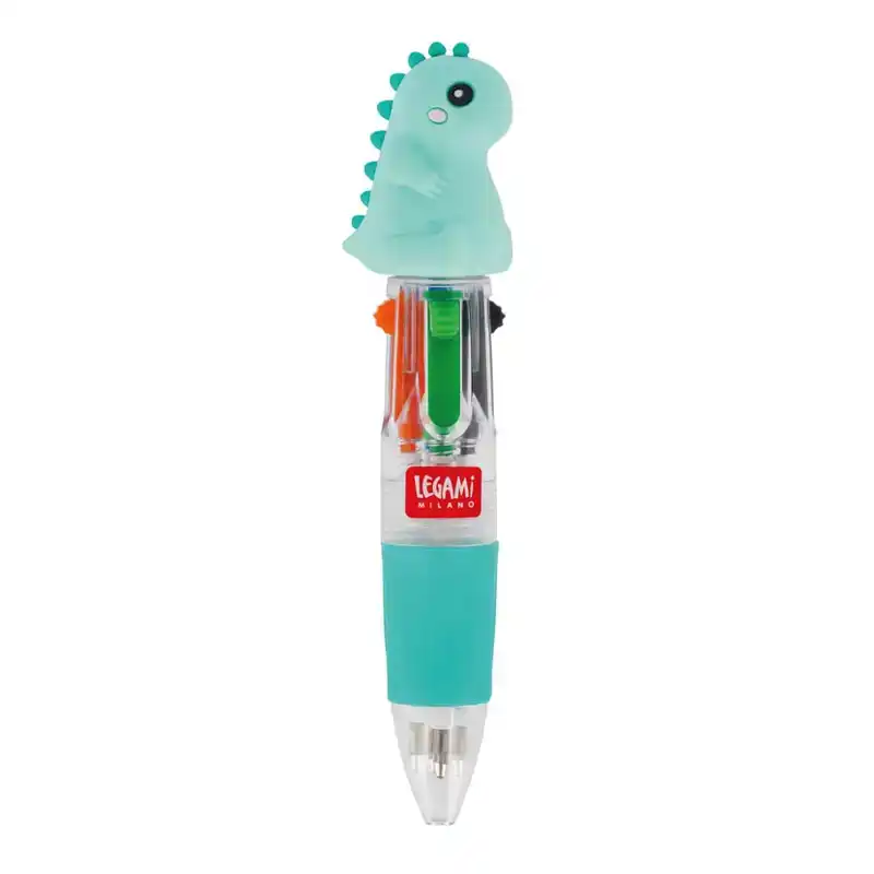 4 COLOUR BALLPOINT PEN DINO