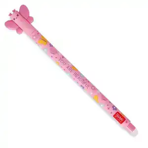 ERASABLE GEL PEN - BUTTERFLY - PINK INK