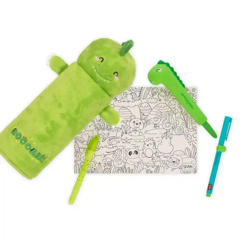 SUPER SOFT! - PLUSH PENCIL CASE - DINO