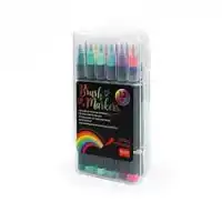 BRUSH MARKERS BRIGHT COLOURS SET 12