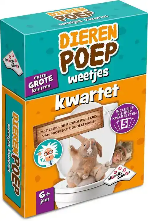 DIERENPOEP KWARTET IDENTITY GAMES