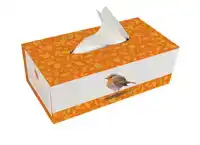 TISSUEBOX HOUDER: DRIE VOGELS, ELWIN VAN DER KOLK, VOGELBESC