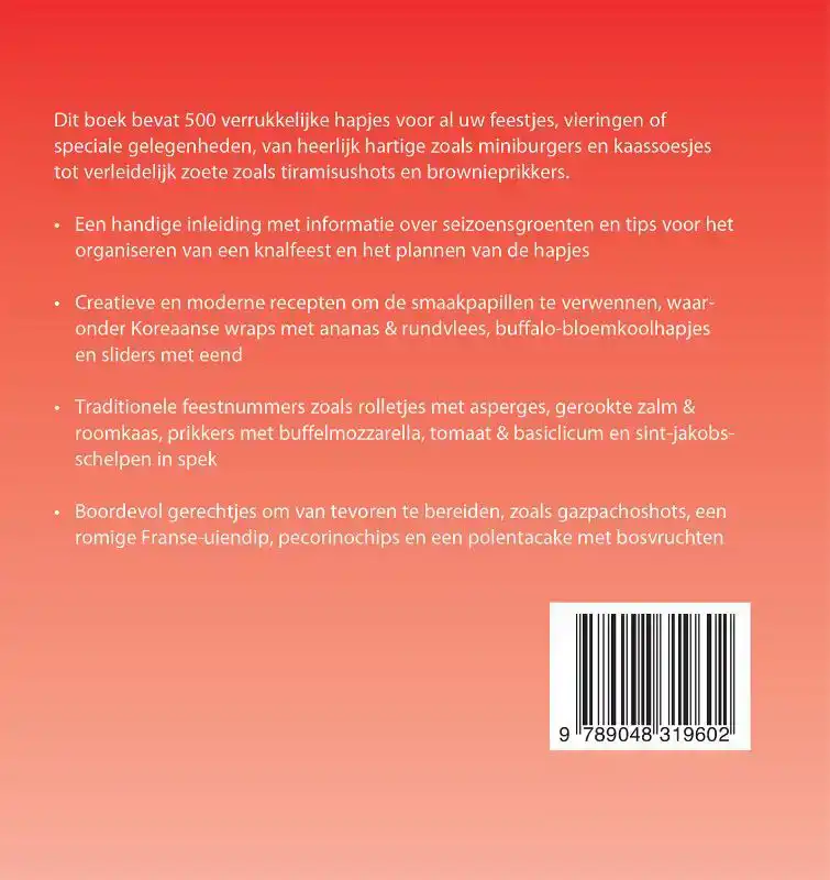 500 FINGERFOOD RECEPTEN