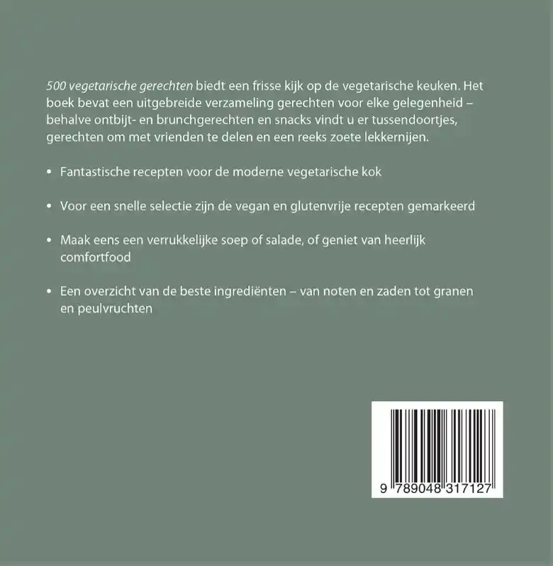 500 VEGETARISCHE GERECHTEN