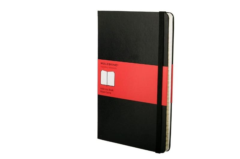 ADRESBOEK MOLESKINE L 130X210MM HC LIJN