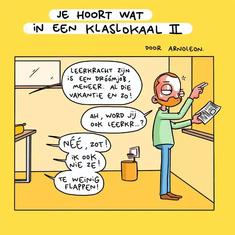 JE HOORT WAT IN EEN KLASLOKAAL 2