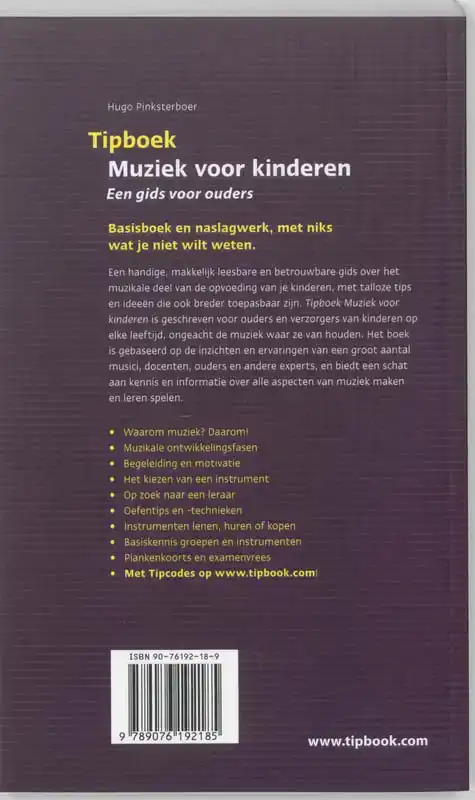 TIPBOEK MUZIEK VOOR KINDEREN