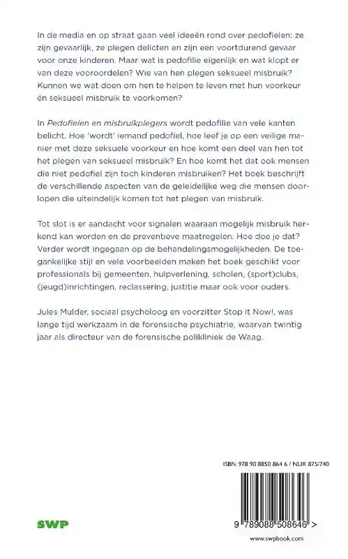 PEDOFIELEN EN MISBRUIKPLEGERS