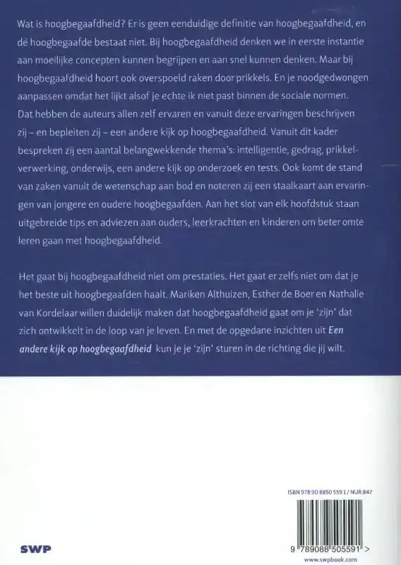 EEN ANDERE KIJK OP HOOGBEGAAFDHEID