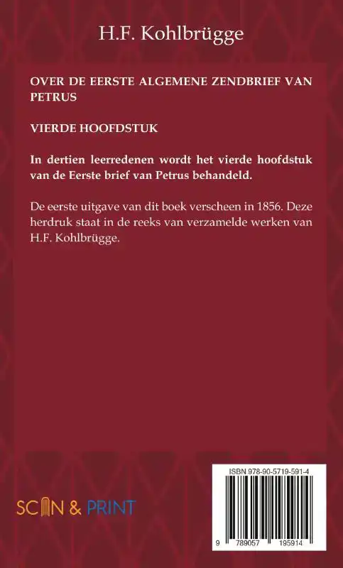 OVER DE EERSTE BRIEF VAN PETRUS 4