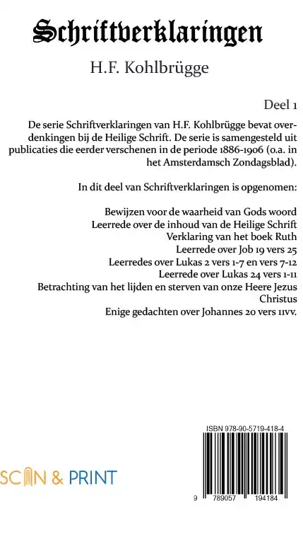 SCHRIFTVERKLARINGEN 1