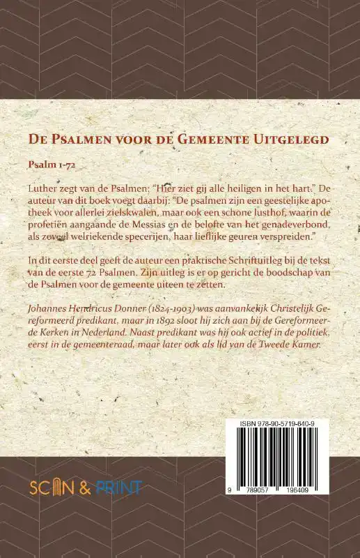 DE PSALMEN VOOR DE GEMEENTE UITGELEGD 1