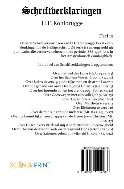 SCHRIFTVERKLARINGEN 10