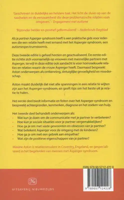 ALS JE PARTNER ASPERGER-SYNDROOM HEEFT