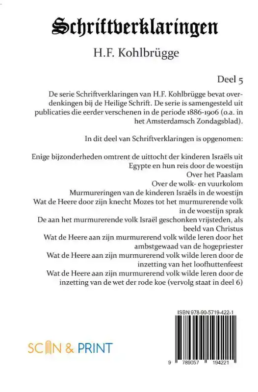 SCHRIFTVERKLARINGEN 5