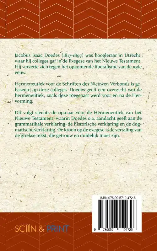 HERMENEUTIEK VOOR DE SCHRIFTEN DES NIEUWEN VERBONDS