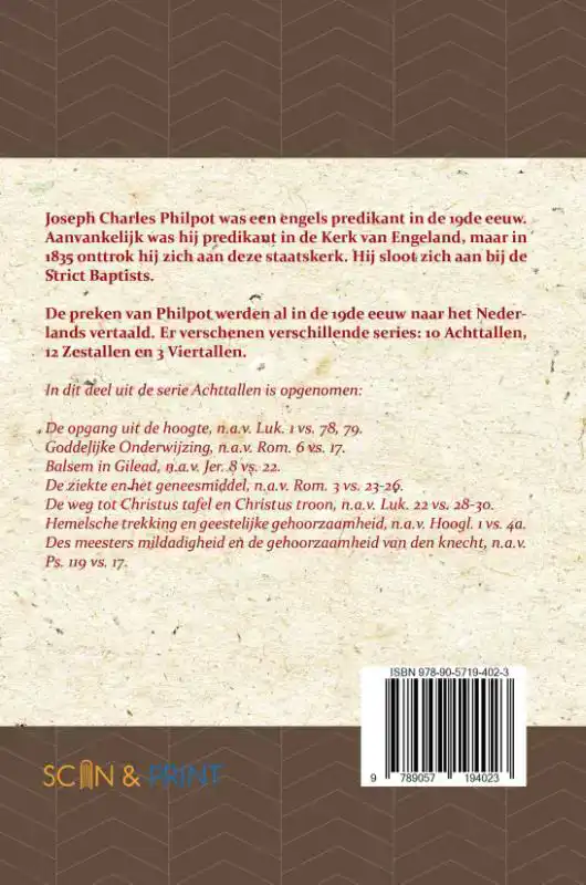 EERSTE ACHTTAL LEERREDENEN