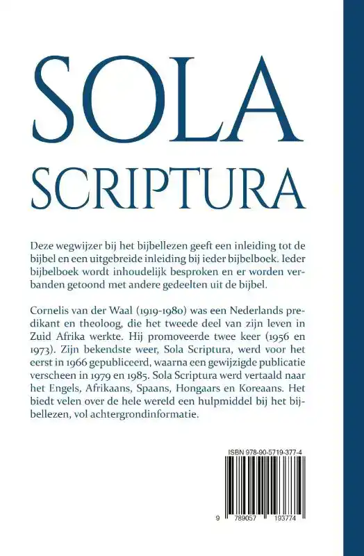 SOLA SCRIPTURA