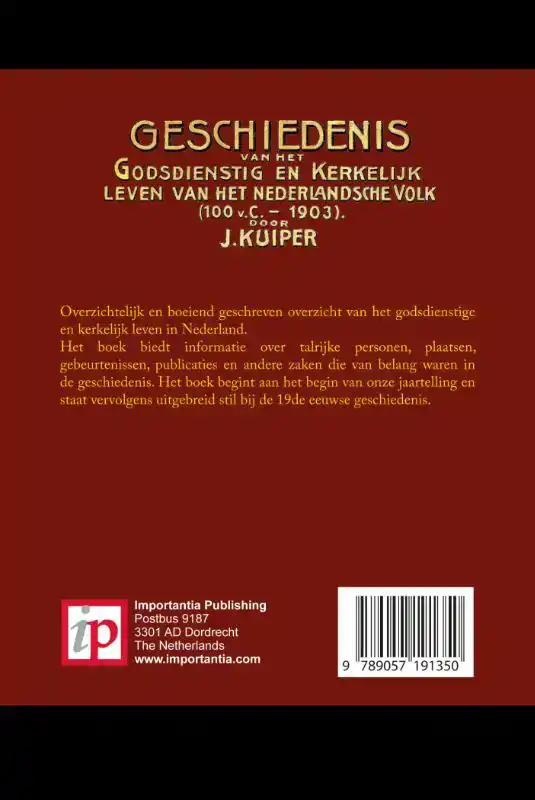 GESCHIEDENIS VAN HET GODSDIENSTIG EN KERKELIJK LEVEN VAN HET