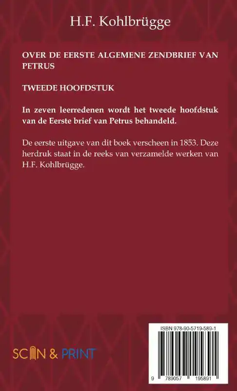 OVER DE EERSTE BRIEF VAN PETRUS 2