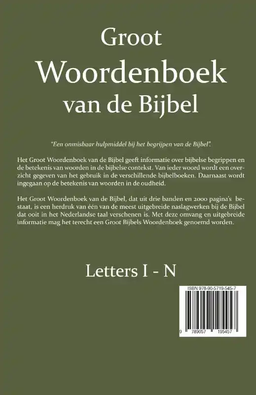 GROOT WOORDENBOEK VAN DE BIJBEL