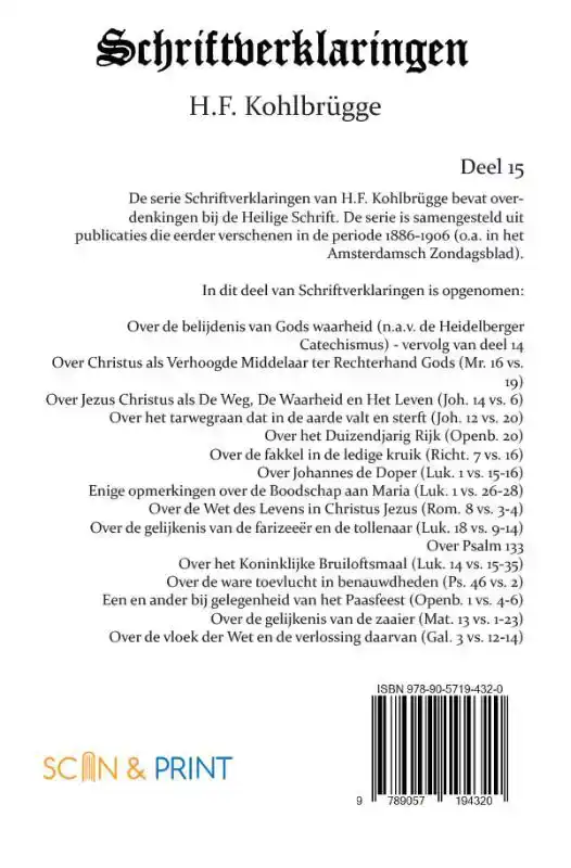 SCHRIFTVERKLARINGEN 15