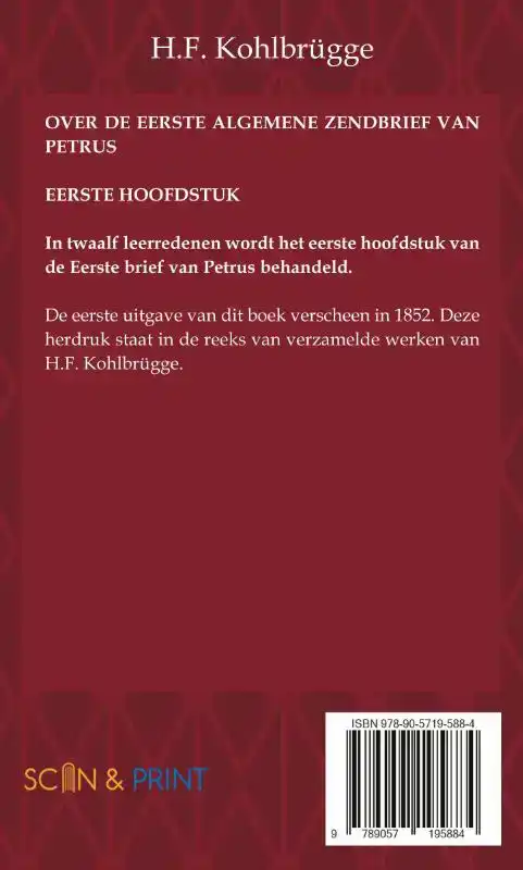 OVER DE EERSTE BRIEF VAN PETRUS 1