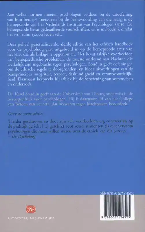 ETHISCHE CODES VOOR PSYCHOLOGEN