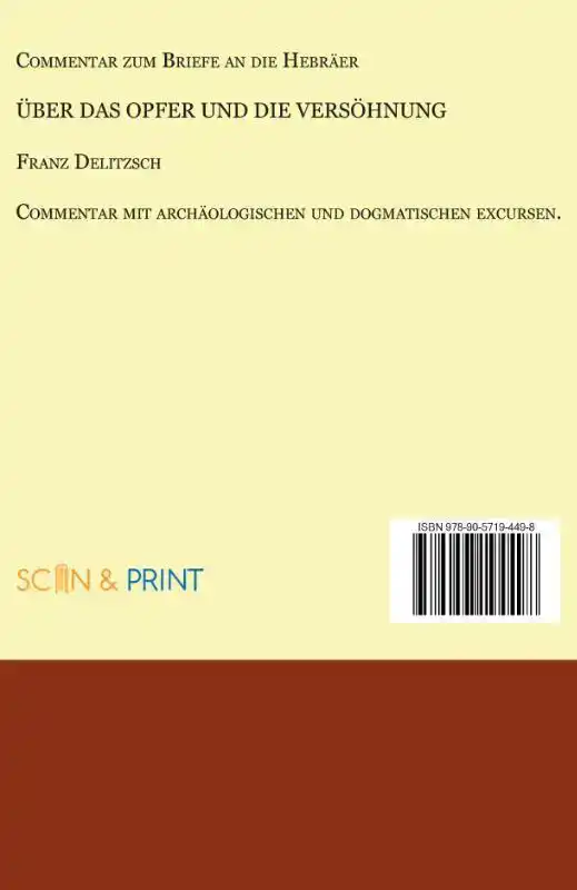 COMMENTAR ZUM BRIEFE AN DIE HEBRAER