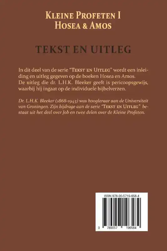 DE KLEINE PROFETEN I