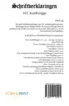 SCHRIFTVERKLARINGEN 23