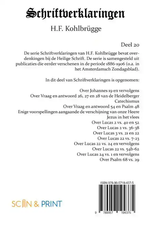 SCHRIFTVERKLARINGEN 20
