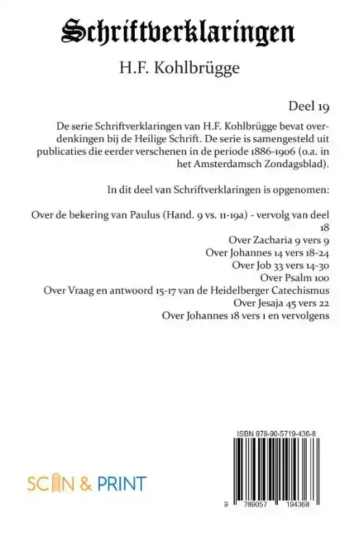 SCHRIFTVERKLARINGEN 19