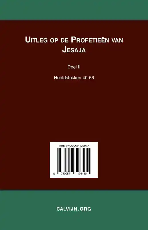 UITLEG BIJ DE PROFETIEEN VAN JESAJA II