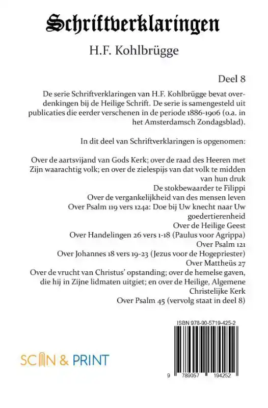 SCHRIFTVERKLARINGEN 8