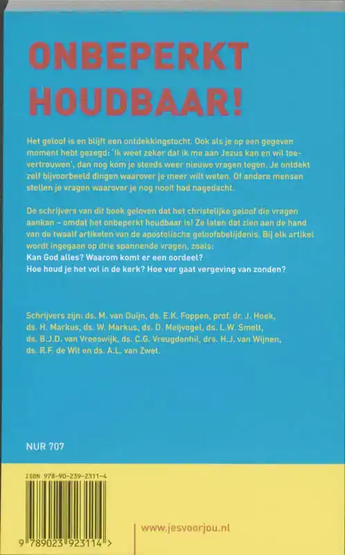 ONBEPERKT HOUDBAAR!