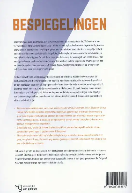BESPIEGELINGEN OVER GOVERNANCE, BESTUUR, MANAGEMENT EN ORGAN