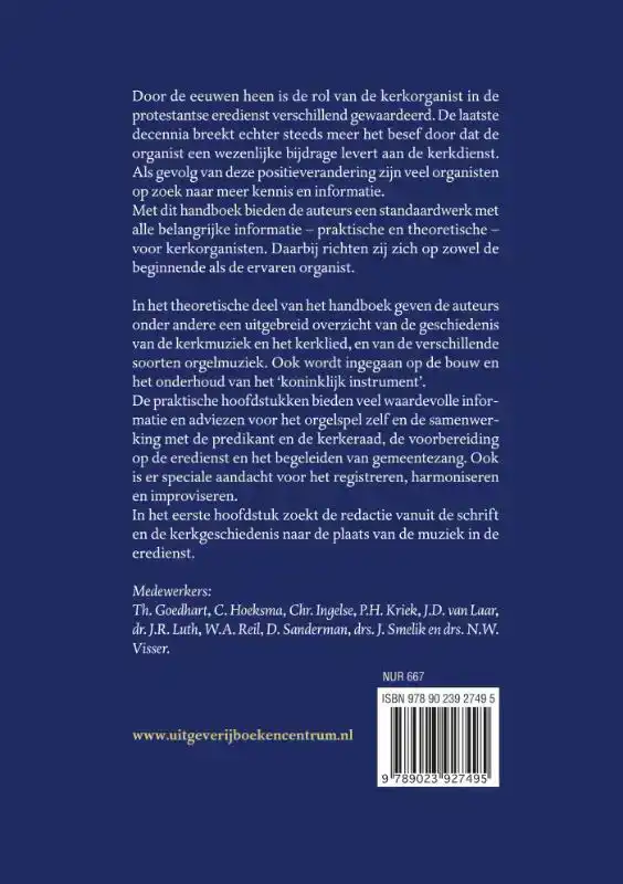 NIEUW HANDBOEK VOOR DE KERKORGANIST