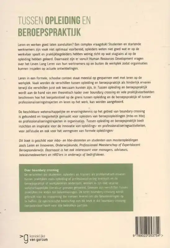 TUSSEN OPLEIDING EN BEROEPSPRAKTIJK