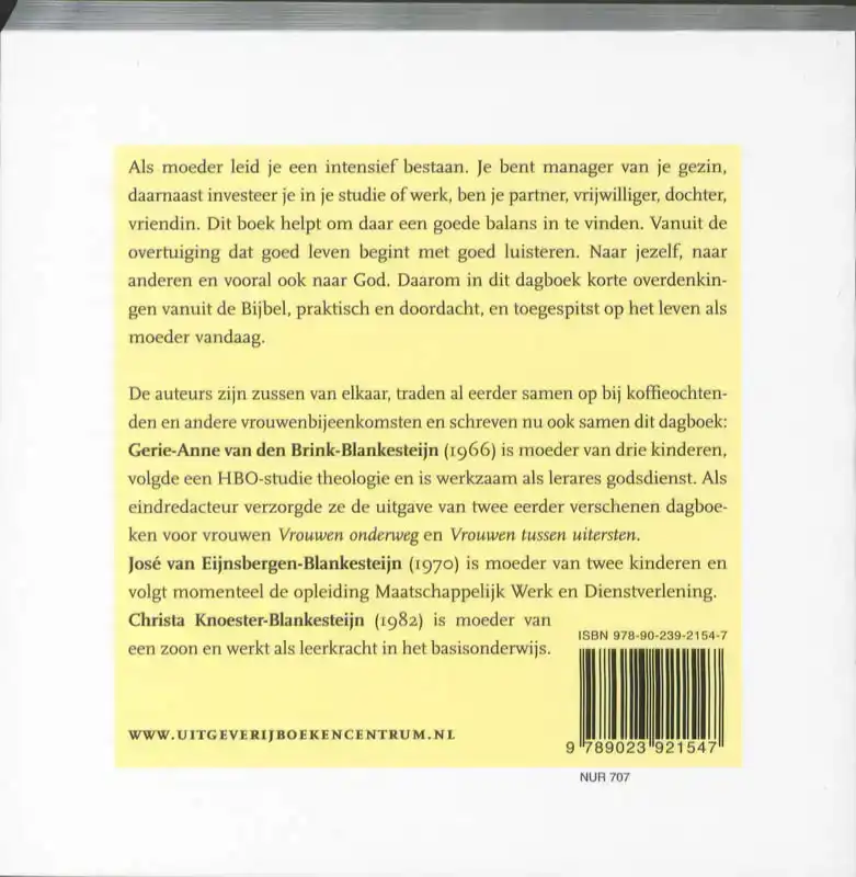 BIJNA-ELKE-DAGBOEK VOOR MOEDERS